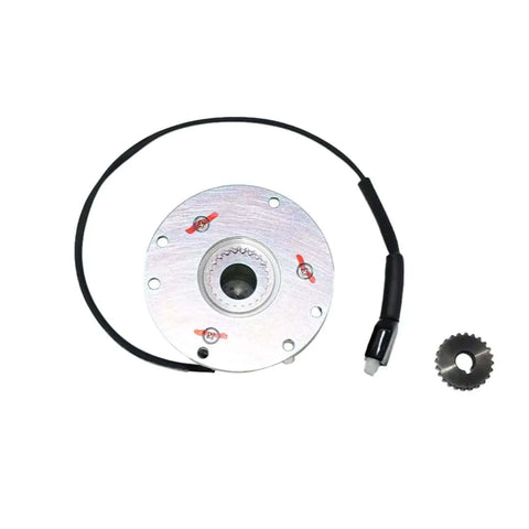 Top view of Forklift Electromagnetic Brake Replacement Part 48V Z153-W086 6-8B7-002 31101002 with attached cable and gear.
