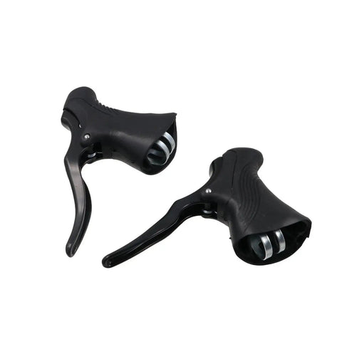 Beefy Aluminum Alloy Bicycle Brake Levers For Mountain Bikes Easy Grip Handlebar Levers Fit 22.2 To 23.8mm Anti Slip Textured Finish Durable Brake Levers Accessories For Most Bicycles, black matte pair shown separately