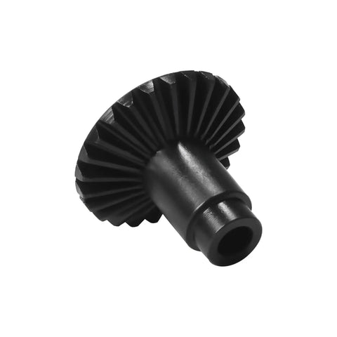 Close-up of machined steel pinion gear from the Machined Steel Pinion Gear Set 24T And 12T For One Eighteenth Scale RC Crawler Upgrade Kit