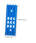Must Have Ring Holder Organizer Rack For Racing Pigeons And Poultry Ring Storage Foot Ring Rack, blue plastic with measurements