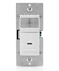 Front view of Decora Vacancy Motion Sensor In Wall Switch With Manual On 15 Amp Easy Install Single Pole Or 3 Way Installation IPV15 1LZ.