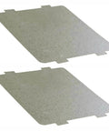 Microwave Waveguide Cover Mica Sheet 118x100mm Replacement for Midea Ovens, Pack of 2, showing two protective sheets.