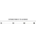 Universal Hood Prop Rod Extends From 21 Inches To Nearly 48 Inches, Handy Go To Auto Repair Tool, shown extended without car