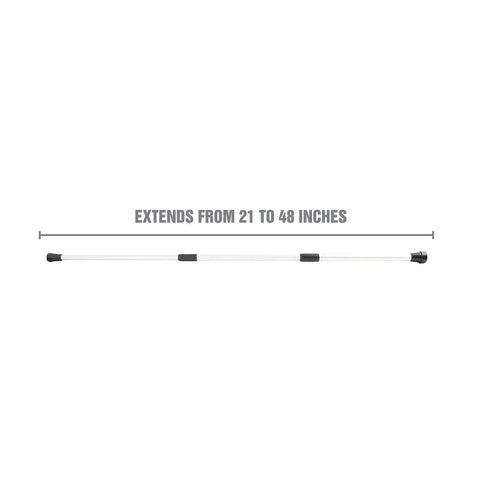 Universal Hood Prop Rod Extends From 21 Inches To Nearly 48 Inches, Handy Go To Auto Repair Tool, shown extended without car