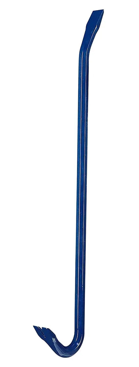 18 Inch Wrecking Bar With Forged Steel Construction And Powder Coat Finish For Pulling Nails Dismantling Crates And Leveraging Timber
