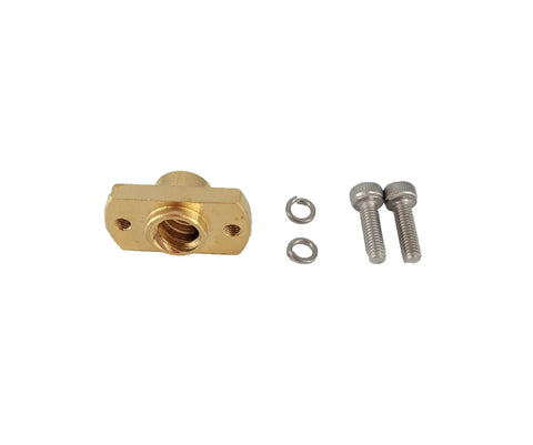 Brass nut and screws for T8 Z Axis Lead Screw 515mm Steel Threaded Rod With Brass Nut For CR 10 3D Printer Replacement