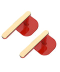Heavy Duty L Shape Wall Hooks Zero Fuss Install Multipurpose Coat Hanger For Hats Towels Keys with red suction cups