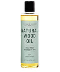 Bottle of Natural Wood Conditioning Oil With Coconut Oil For Natural Furniture Care Orange Scent 8 Oz 100 Percent Plant Based Petrochemical Free Safe On Raw Waxed Or Oiled Wood Finishes