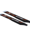 M2 EVO Main Blades Replacement Parts For RC Helicopters Orange OSHM2321O Pro Grade Rotor Blades, shown in pair
