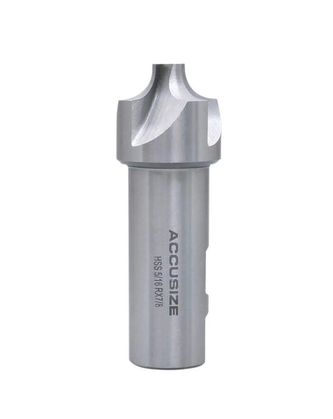 5/16 Inch Radius Corner Rounding End Mill Pro Grade HSS Right Hand Cut 7/8 Inch Shank 1-1/8 Inch Cutter Diameter 3-1/2 Inch Overall Length Formed Radius Cutter For Milling Rounded Corners