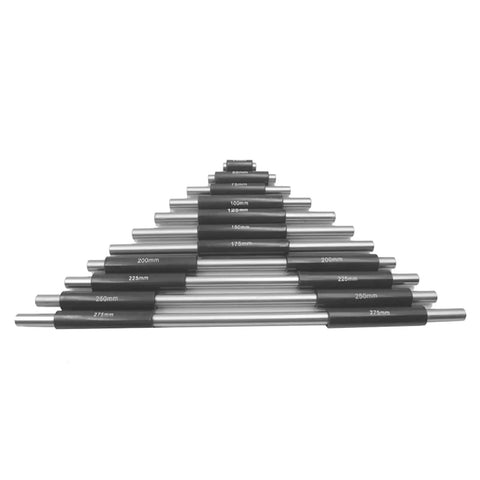 Industrial Calibration Rod For Outside Micrometers And Calipers Metal Calibration Block Durable Precision Tool For Calibrating Micrometers in various sizes arranged in triangle