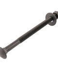 Half Inch Carriage Bolt Kit With 12 Bolts, 12 Washers, And 12 Nuts, Ceramic Black Ruspert Coating For Exterior Use, 2X Rust Resistance Versus Galvanized.