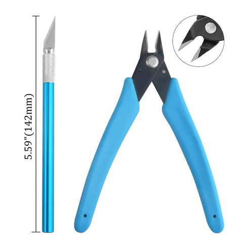 Pro 9 Piece Model Tools Kit For Gundam And Car Model Building Dope Hobby Craft Set pliers and precision knife