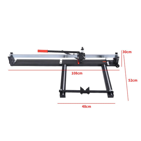 Heavy Duty All Steel Manual Tile Cutter With Self Service Oil System And Easy Glide Wheels, size 1200mm, designed for straight cuts.