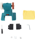 Banapoy 200W Cordless Bench Grinder Polisher, 7000Rpm Mini Sander For 18V Battery, includes base, wheels, cloth, and hardware.