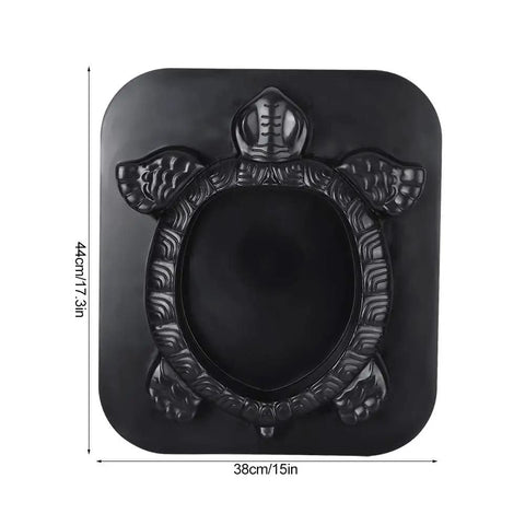 Turtle-shaped 44x38 cm garden stepping stone mold for concrete and cement crafts DIY friendly durable walkway path mold for patios lawns and gardens great for outdoor paths and planting flowers in hollow centers.