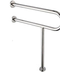 Heavy Duty Stainless Steel Toilet Grab Bar And Wall To Floor Safety Rail 23 6 Inch, Supports Up To 330 Lbs, Bathroom Shower Safety Bar
