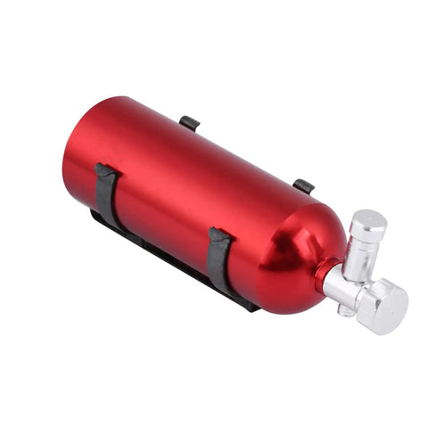 Mini Metal Fire Extinguisher For RC Crawlers Red 2 05 Inch Heavy Duty solid metal design with silver nozzle for rc trail rigs.