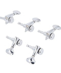Top Notch Aramox Guitar Locking Tuners 3 Left 3 Right Set With 1:21 Gear Ratio For Smooth Precise Pitch Control Alloy Steel Pegs And Sealed Lubrication For Snappy Easy Installation On Electric Or Acoustic Guitars, chrome 6-piece set