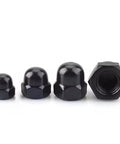 Size M6 Black Acorn Cap Nuts Set Of 20 Stainless Steel 18 8 304 With Electroplated Black Finish For Tough As Nails Corrosion Resistance