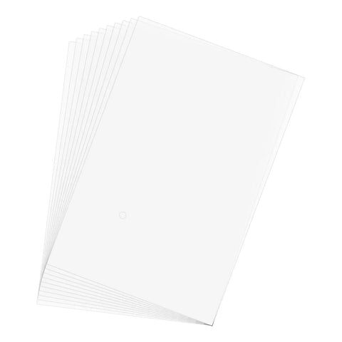 Stack of Clear Heat Shrink Wrap Bags 50 Pack, 24x16 Inch POF Pouch Wraps for Gifts, Shoes, Jars and DIY Projects