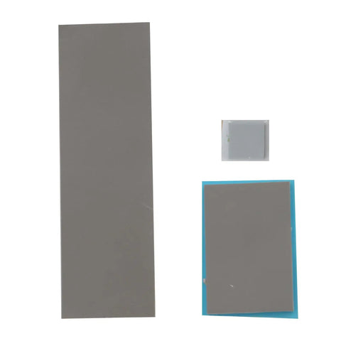 M.2 NVMe Solid State Drive Mounting Screw Kit And Aluminum 2.5 Inch External Hard Drive Enclosure Fastener Set With Thermal Cooling Pad for 2242 2260 2280 Models includes gray thermal pads.