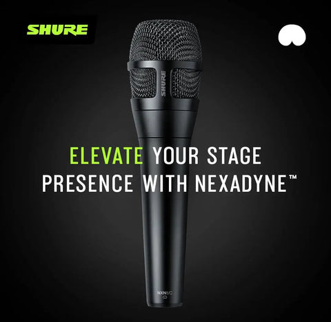 Nexadyne 8 S Supercardioid Dynamic Vocal Mic With Revonic Dual Engine Technology For Live Gigs Studio Sessions And Stage Shows XLR Wired Mic Black Onstage Ready
