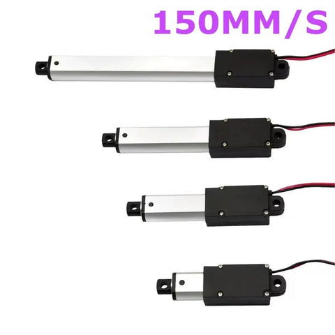 Compact Micro Linear Actuator With Silent Operation And Quick Stroke Lengths For Robotics Rc Builds And Smart Home featuring 150mm/s speed.