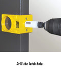 Bi-Metal Lock Installation Kit With Adjustable Guide Template for precise drilling on door