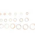 Copper Crush Washer Kit With 350 Pieces 18 Sizes Your Go To Auto And Marine Copper Gasket Set For Oil Drain Plugs Replacement Washers For Repairs And Maintenance Assortment copper washers in 18 sizes