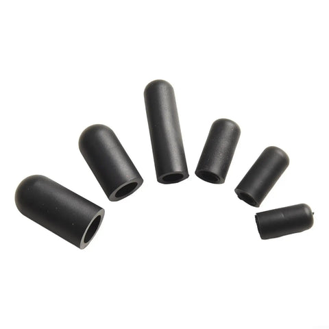 Super Cool 105 Piece Heavy Duty Rubber Vacuum Cap Kit With Nine Sizes For Carburetor Manifold And Auto Hose Ends High Temp Resistant Soft Flexible Assortment In Durable Storage Case, black rubber caps