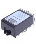A30-U1 DC 0 To 99.9V Voltage Guard Controller Board With Delay Relay, showing dimensions and screen, for overvoltage protection.