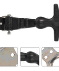 Heavy Duty Rubber Latches 2 Pack Stainless Steel T Handle Draw Latches for tool boxes, trucks, and automotive gear, side view