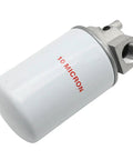 High Flow 25 GPM 250 PSI Spin On Hydraulic Oil Filter Assembly with 10 Micron Filtration Three Fourth Inch NPTF Ports.