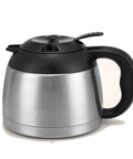 Effortless One Touch Bean To Cup Coffee Maker With Premium Stainless Steel Carafe showing sleek stainless steel design.