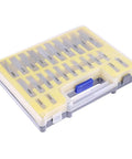 Ultra Precise 150 Pcs Drill Bit Set 0.4mm To 3.2mm with Carry Case for Power Drills visible closed case