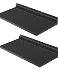 17x8 Inch Large Slatwall Shelves Set Of 2 Built To Last Heavy Duty Metal Slat Wall Display Shelves For Slat Wall Panels Flat Display
