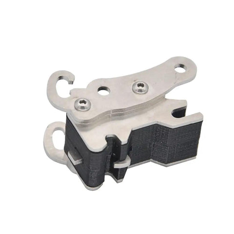 CNC Metal Quick Hitch Connector For 1 16 Scale Hydraulic Rc Bucket Changer showing durable steel design for RC trailers.