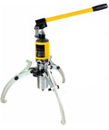 Badass Heavy Duty Hydraulic Gear Puller And Wheel Bearing Separator with adjustable tri jaw swivel pump head, 400mm reach.