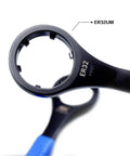 Close-up of ER32 Nut Wrench showing open end and annular groove for CNC collet chuck. Blackened finish, durable steel for precise fit.