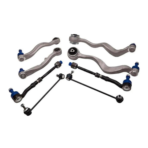 BMW 5 Series Front Suspension Wishbone Track Control Arms and Drop Links Kit 8 Piece Set OEM Grade Replacement Lower Control Arms and Bushing Kit for E60 E61