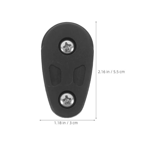 Sturdy Nylon Kayak Pulley With Low Friction Bearings For Kayaks And Canoes, Beefy Black Pulley Wheel front view with screws