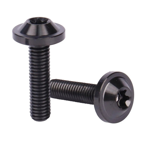 Sick Grade 5 Titanium Bolts M5x20Mm Torx T25 Drive For Bike Moto Upgrades Custom Car Projects Tough As Nails Fasteners close-up view.