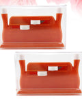 Mini Design Needle Threader Two Pack Threading Device Plastic Double Head Sewing Threading Guide Tool Easy To Use Red For Home And Shop Use Handy Gift For Mom And Elderly Shoppers Quick Effortless Needle Threading For Any Needle. two red plastic threaders in clear cases