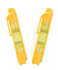 Micpointik Hanging for spirit Level Set, compact yellow spirit levels with slow bubble movement, perfect for portability.