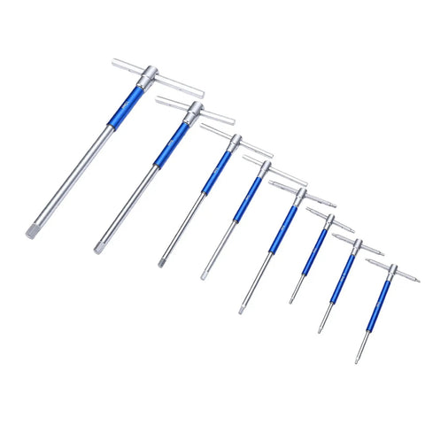 Grab This Awesome Zunate T Handle Hex Wrench Set featuring 8 Piece Metric Sizes Plus Ball End Key Tool Kit for Tough Auto And Bike Jobs With Cool Sliding Adjustable Shaft And Slick Compact Case, chrome vanadium steel T-handle hex wrenches