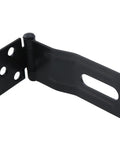 Heavy Duty Zinc Steel Swivel Safety Latch 2 Pack With Mounting Brackets Screws And Turn Knob Universal Fit For Cabinets Drawers Fences Outdoors Quick Setup And Lock It Down Tight, showing a black steel latch.