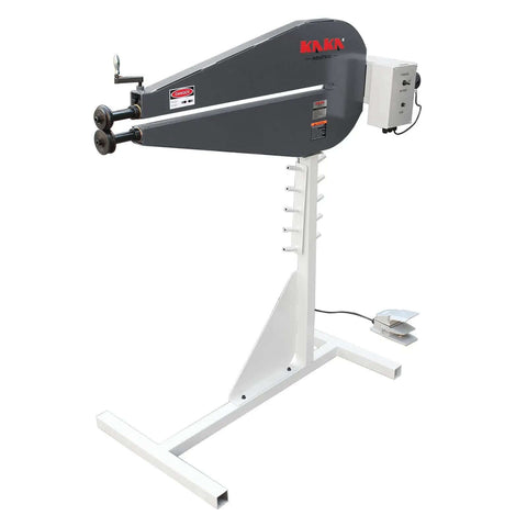36 Inch Throat Electric Bead Roller For Sheet Metal 20 Gauge Capacity Motorized Rotary Forming Machine With Foot Pedal Control