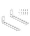 Legit Kickass Heavy Duty Stainless Steel Adjustable Corner Bracket Locking L Shaped Angle Braces For Wooden Shelf Repair And Cabinet Assembly Hardware Kits with screws.