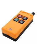 4 Key Industrial Crane Remote Control Wireless Transmitter Push Button Switch 12 24V AC DC IP65 Waterproof Dustproof Orange Controller